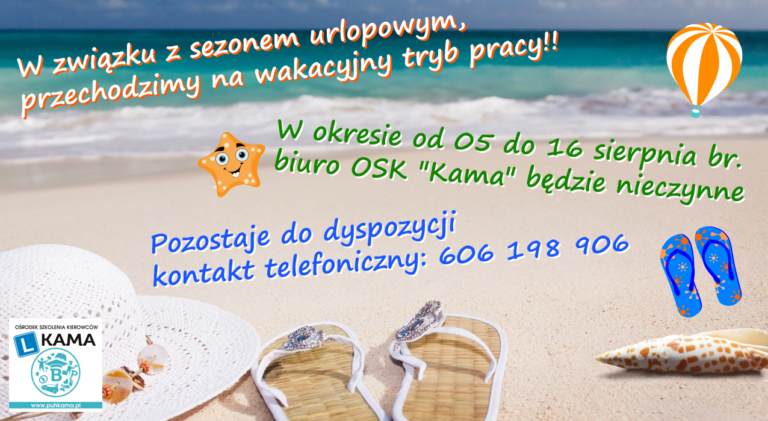 Przechodzimy w tryb urlopowy